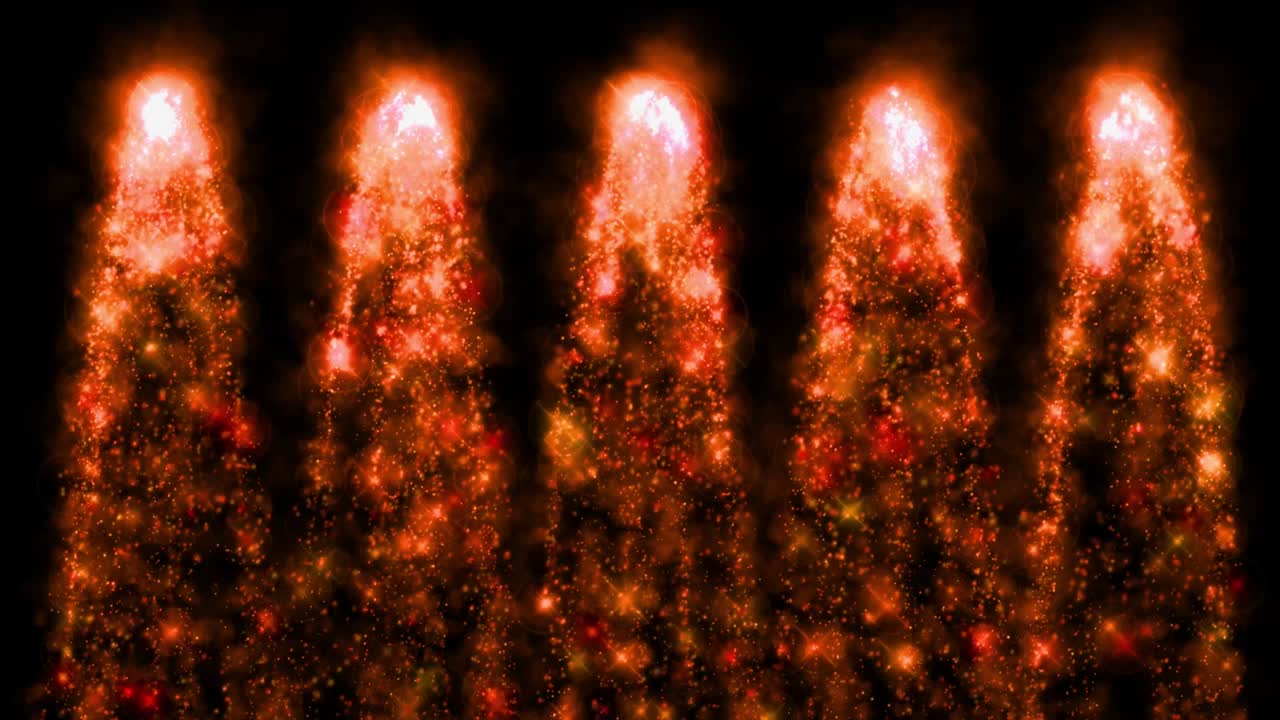 искры огня цветные частицы анимация движущаяся графика