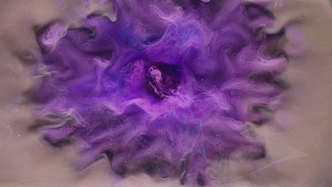 ink water drop color mist flow purple fume mix