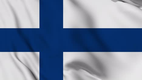 finland  flag seamless waving animation