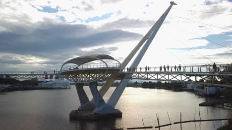 scenic view of sarawak river at kuching waterfront, sarawak