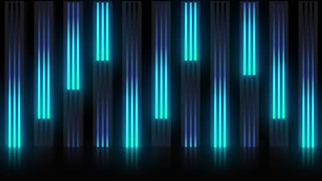 neon light columns visualizer