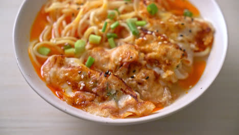 ramen-noodles-with-gyoza-or-pork-dumplings---Asian-food-style