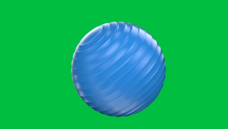 blue fitness ball