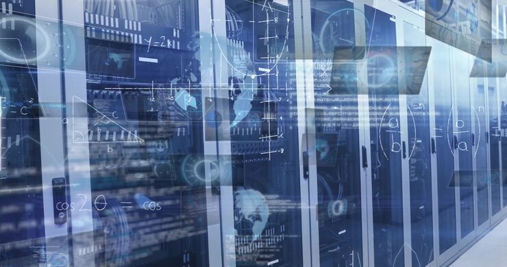 Animation of data processing over computer servers