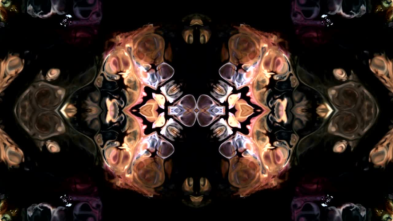 추상적인 칼레도스코프 운동: 기하학적 원과 별 모양