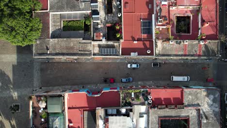 aerial view of oaxaca city