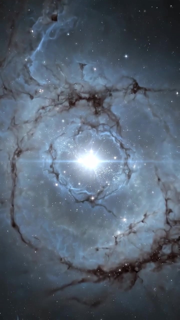 Cinematic Zoom Into a Glowing Nebula in Deep Space