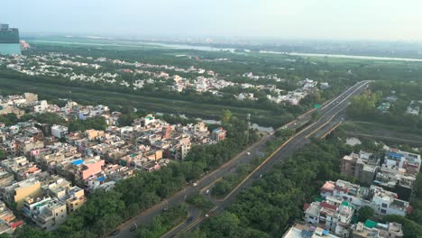 el rival prakruti nagar en las nubes kogilu bengaluru colonia vista por dron en la india