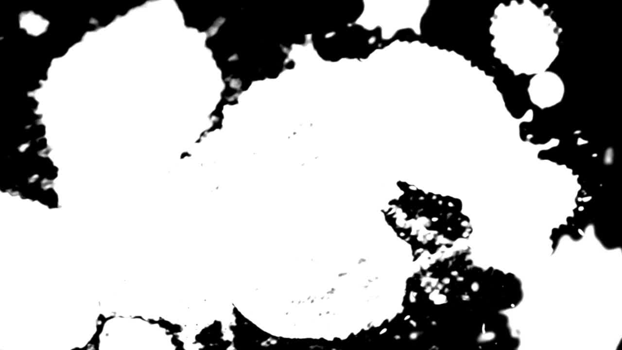 추상적인 페인트 브러쉬 스트로크 모양, 색 잉크 스플래팅, 크로마 키, 녹색 스크린, 잉크 스프래터 스플래치 효과