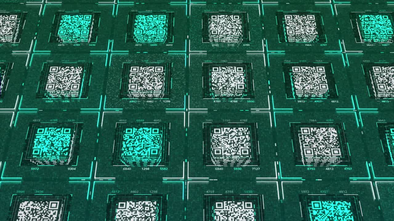 patrón de código qr abstracto