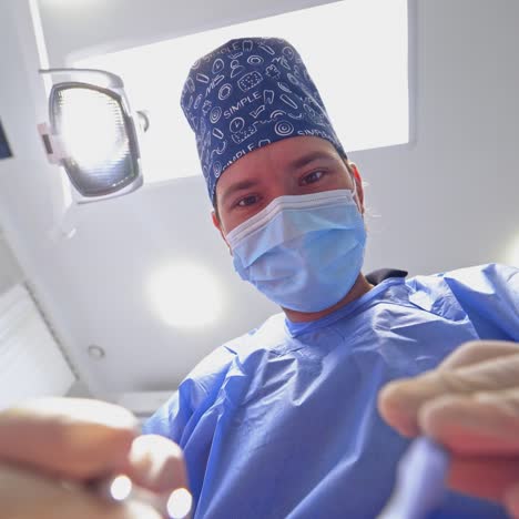 dentist during surgery
