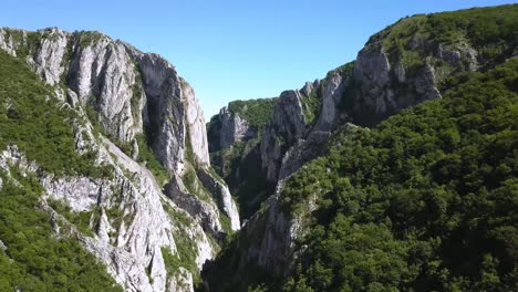 amazing aerial view of turda gorge