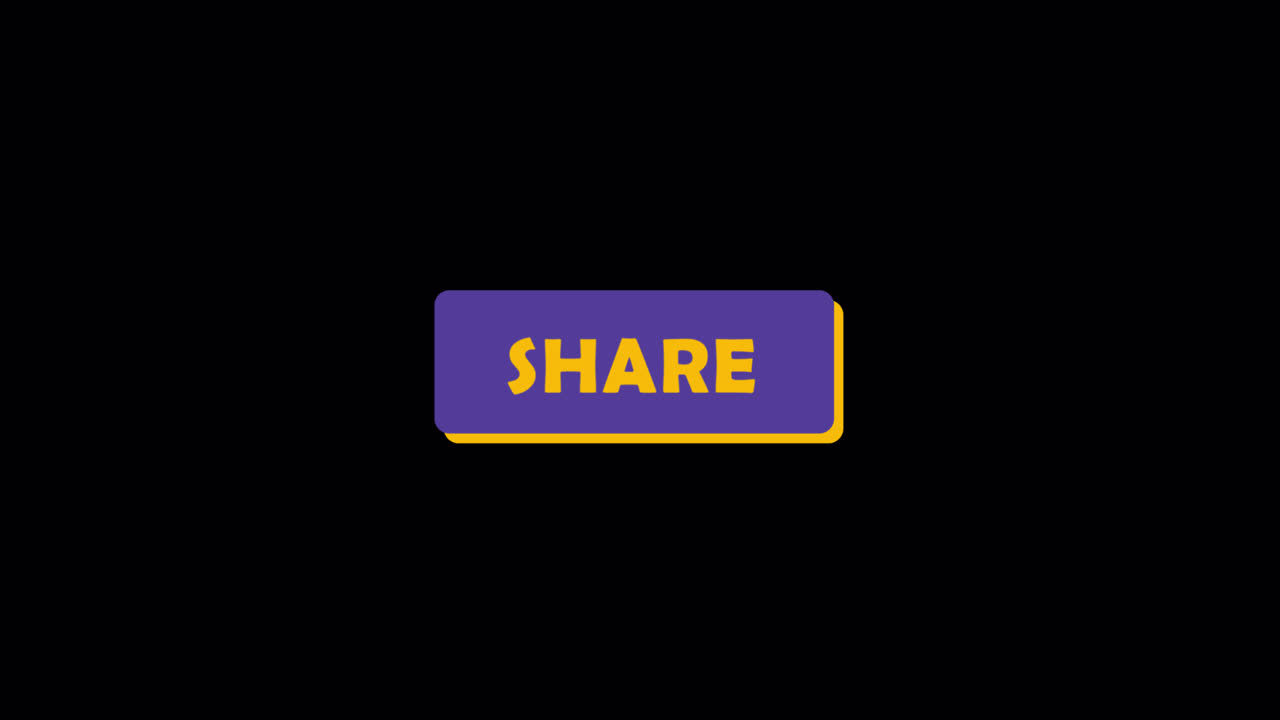 Animated Share Button on Black Background