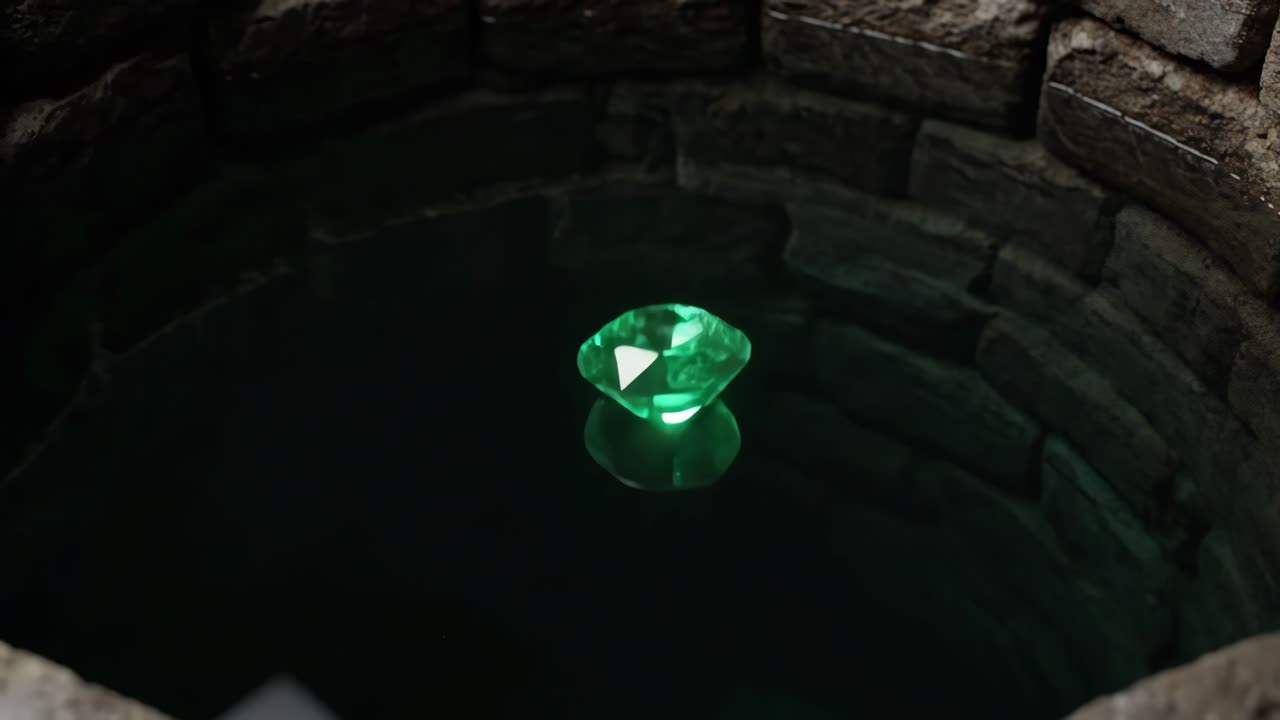 Emerald in a Wishing Well