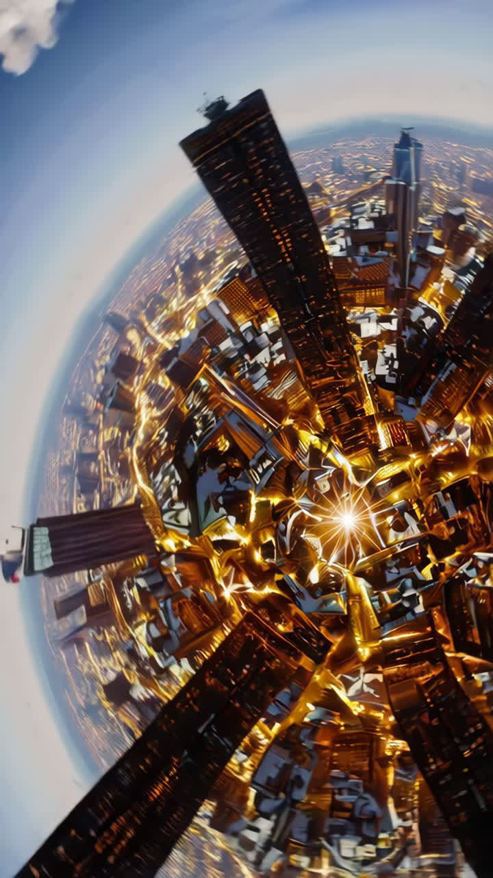 миниатюрный городской пейзаж ночью