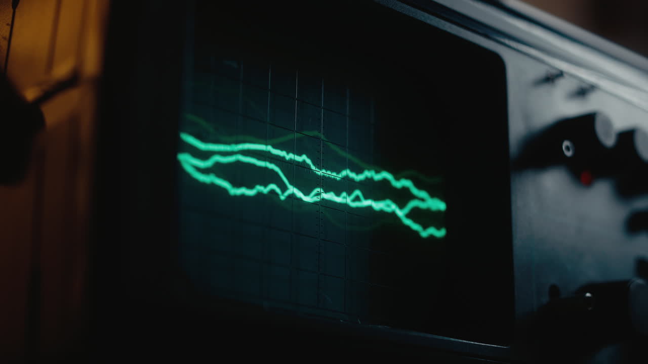 macro oscilloscope slow then medium pulse