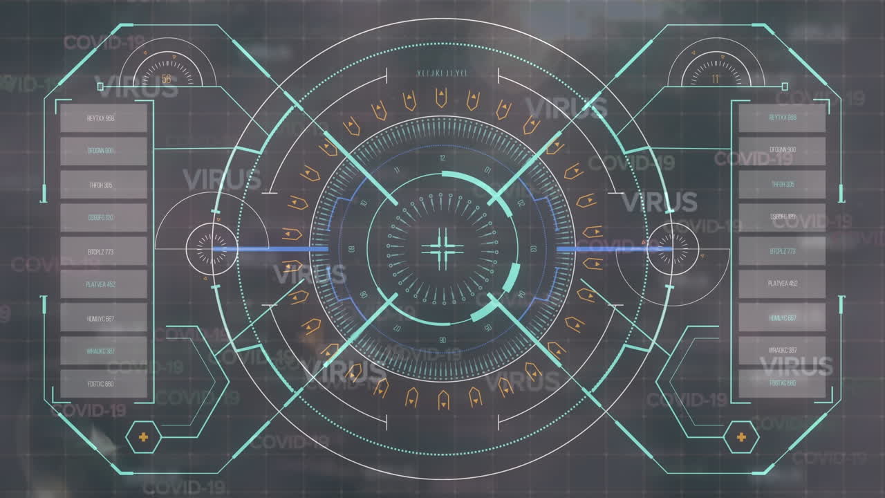 코로나 19 데이터 처리의 애니메이션