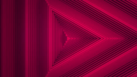 sequential movement of the crimson triangle rings. the concept of wave and motion. minimalistic 3d business background. a game of shadows. the pattern