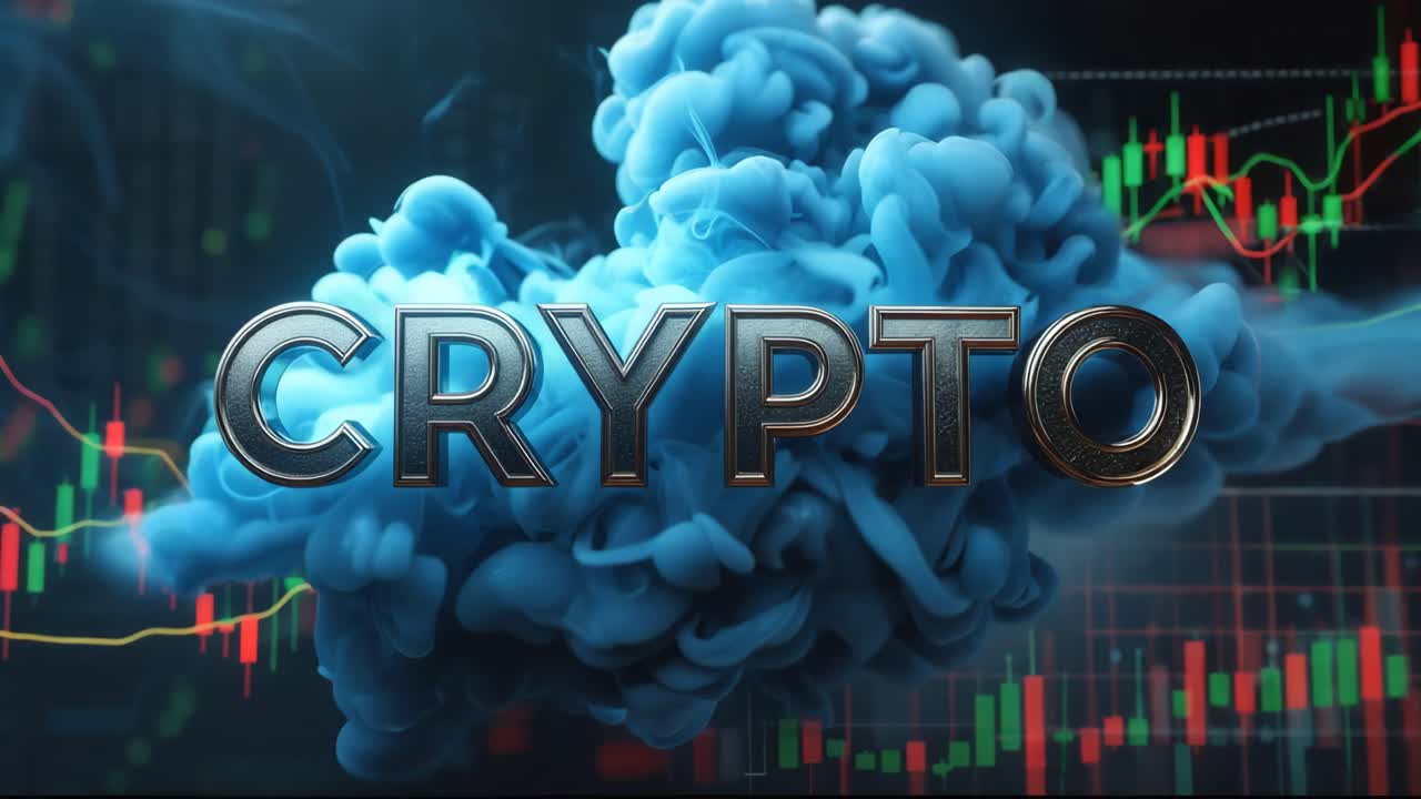Kryptovaluta Blækstænk Grafik