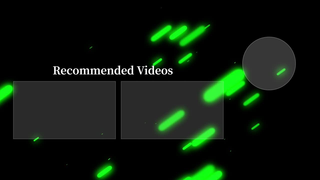 iluminación del objeto tarjeta final pantalla final gráficos de movimiento