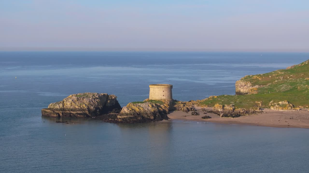 Aerial View of Ireland’s Eye and Howth Peninsula - 4K Cinematic Drone Footage 05.17