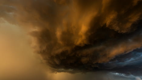 dramatic black clouds roll through nature in stunning 4k timelapse