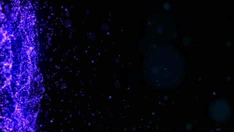 abstract background with glowing blue particles