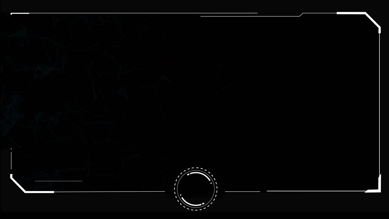 Futuristic hud video frame digital technology plexus lines background display loading data moving