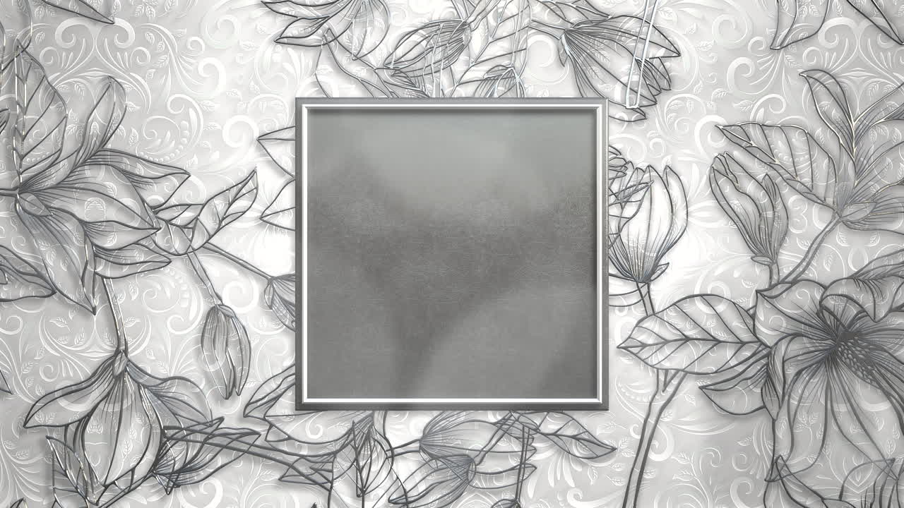 결혼식 배경 23 꽃 모션 근접 촬영 빈티지 프레임