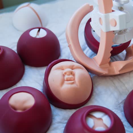 medic training baby birth. training model for students studying medicine