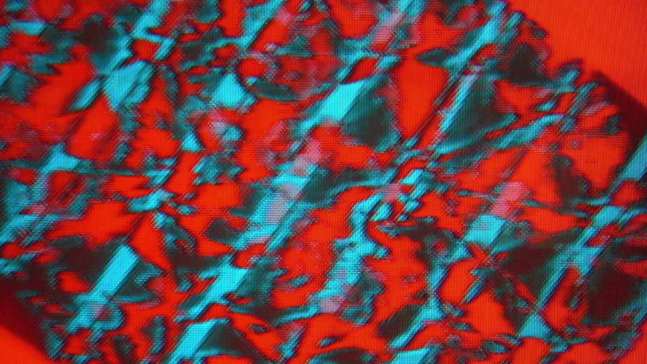 Video feedback processed through analog video synthesizer