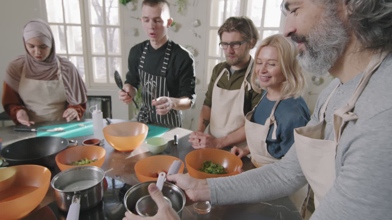 Man Learning To Cook Poached Egg