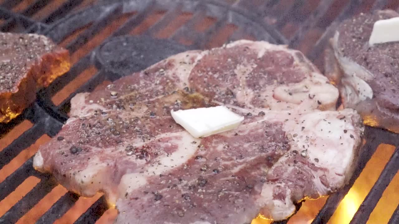 Steak on the Grill with Butter