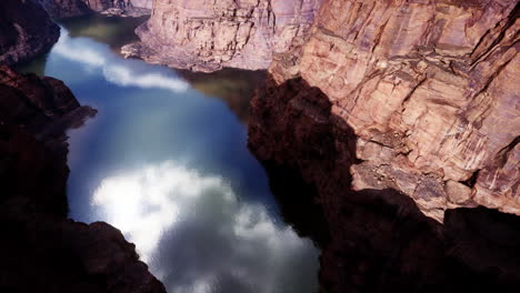 stunning canyon river reflection