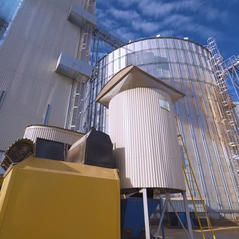 agricultural silo. storage and drying of cereals, wheat, corn