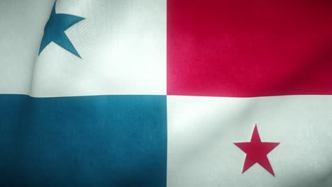 flag of panama waving in the wind