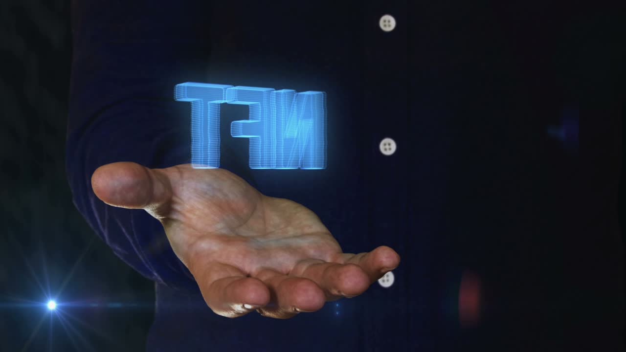 NFT Non-Fungible Token symbol over hand