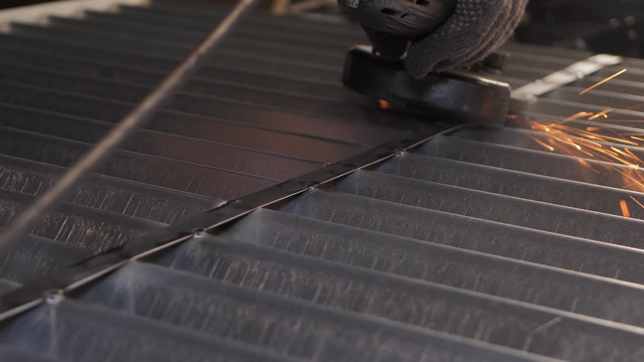 A man is working with a circular saw