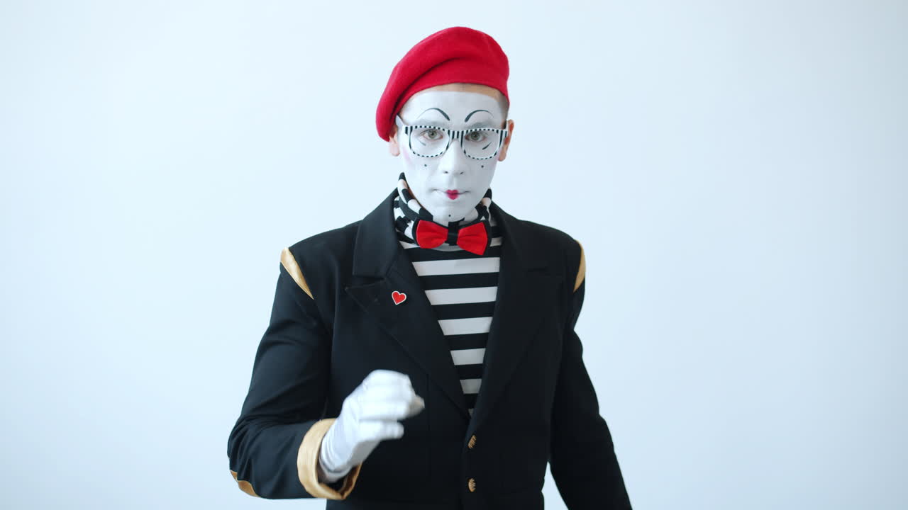 Mime Artist in Action