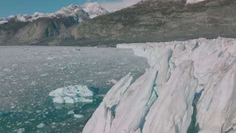 Aerial-view-of-the-spectacular-frozen-Arctic-landscape