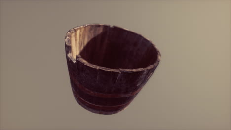 Old-used-rusted-wooden-bucket