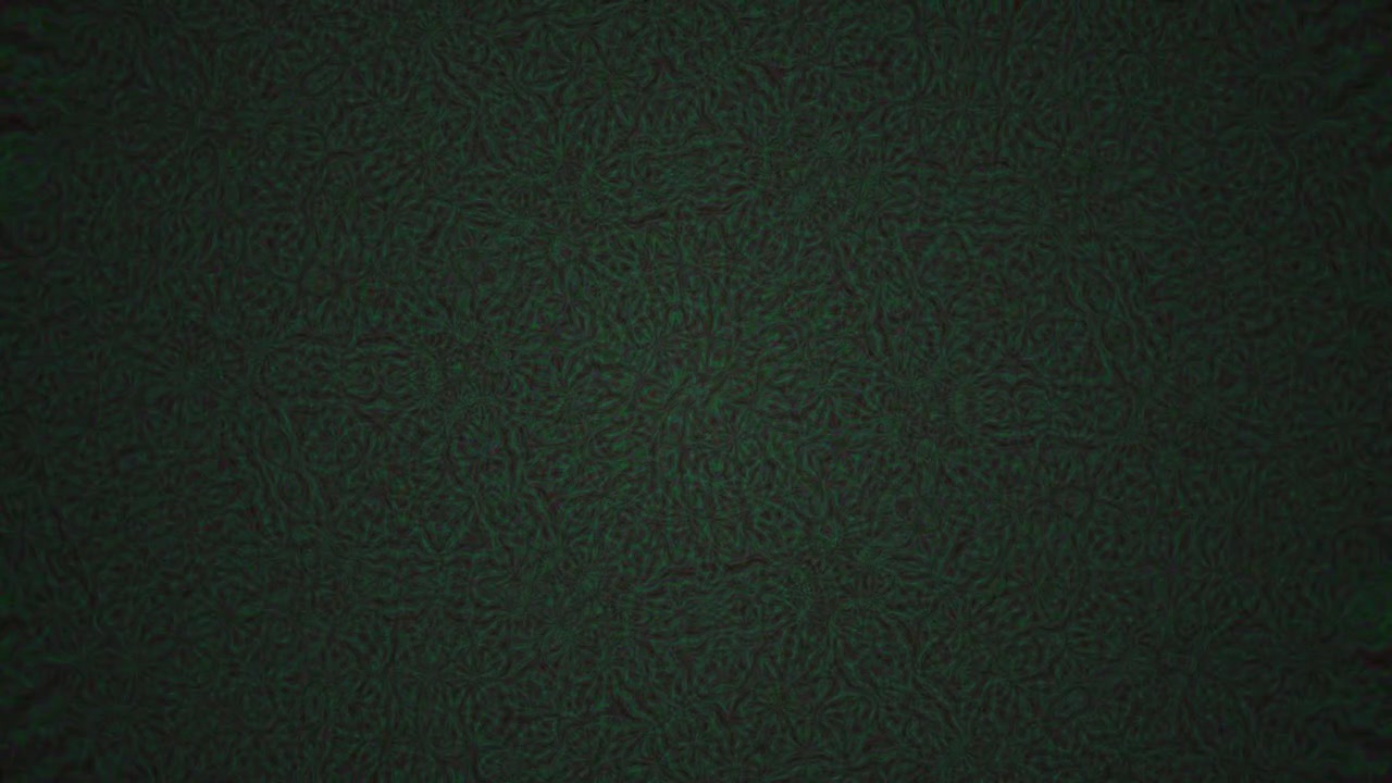 Dark Green Abstract Kaleidoscope Pattern Moving Seamlessly