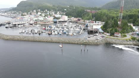 Alaska-Hafen-Antenne-4k-Bucht