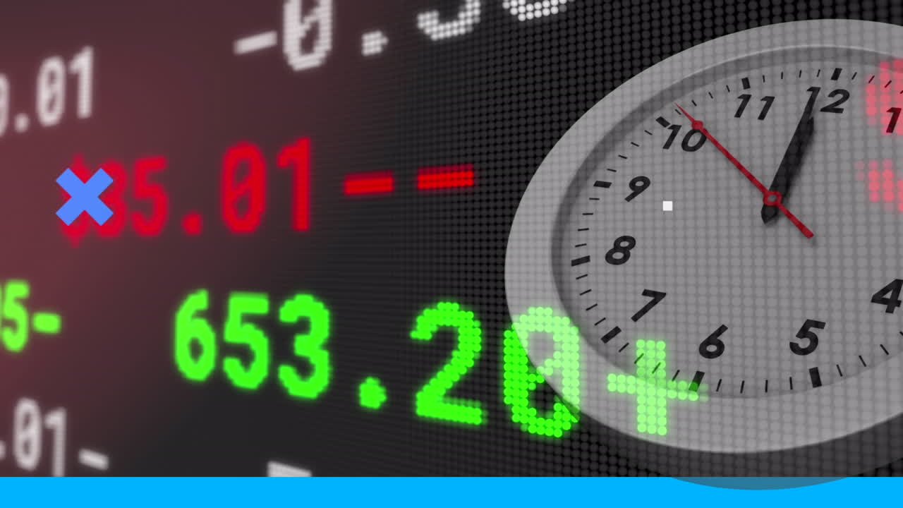 animación del reloj sobre el procesamiento de datos