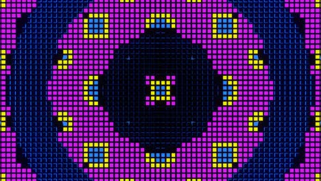 animación en bucle de vj del mosaico de píxeles ver15
