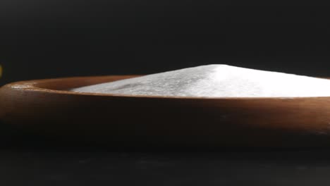 baking soda in a wooden bowl