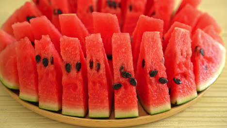 fresh-watermelon-sliced-on-plate