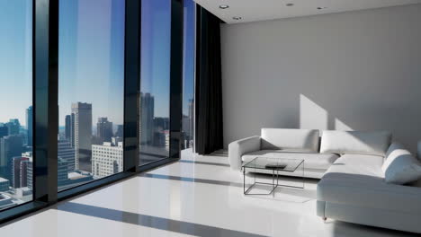 Modern City View Living Room