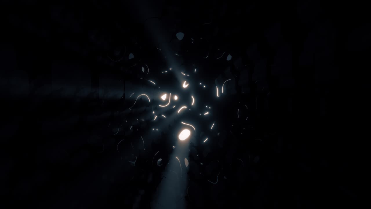 미스터리한 빛이 어을 통해 어보는 vj 스타일 비주얼