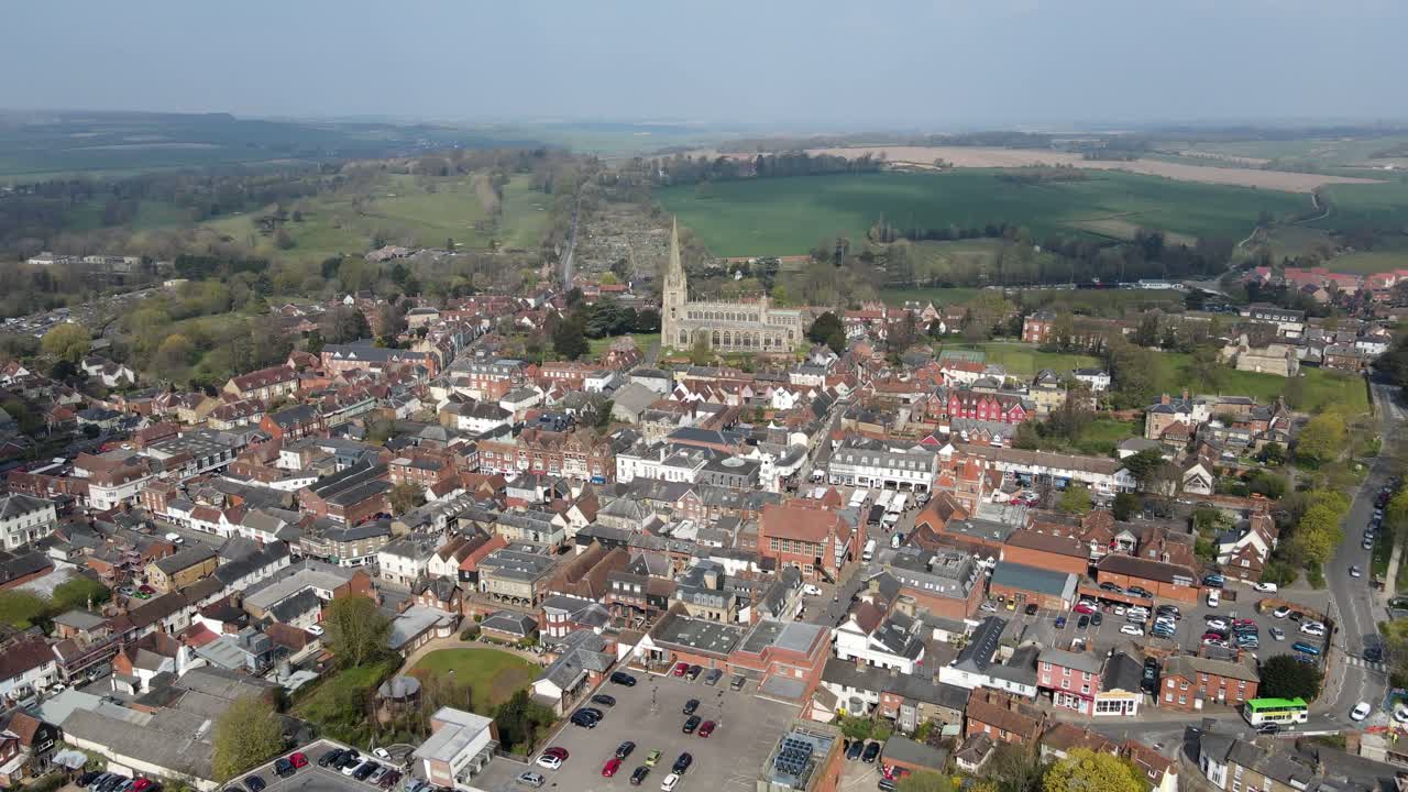 Saffron Walden Essex Regno Unito Vista aerea
